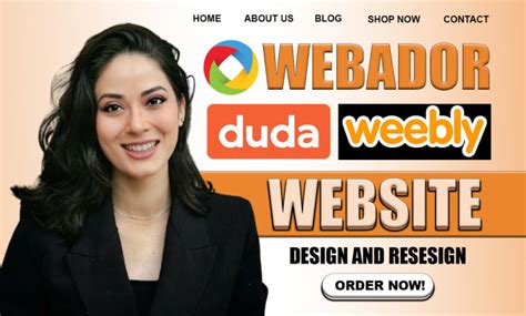 Design webador website, duda website, webador website redesign, weebly ... 