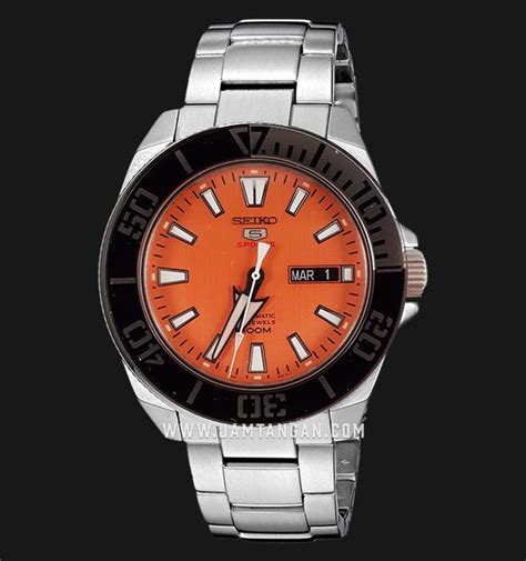 Jual Seiko 5 Sports SRPC55K1 Dial Orange Jam Tangan Pria Original Di