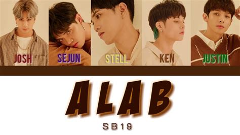 SB19 ALAB LYRICS Color Coded Lyrics Tag Eng YouTube