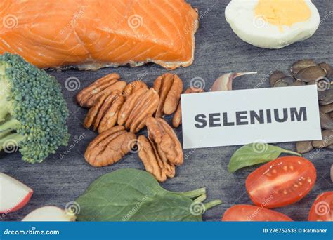 Healthy Food As Source Natural Selenium Fiber And Other Vitamins And