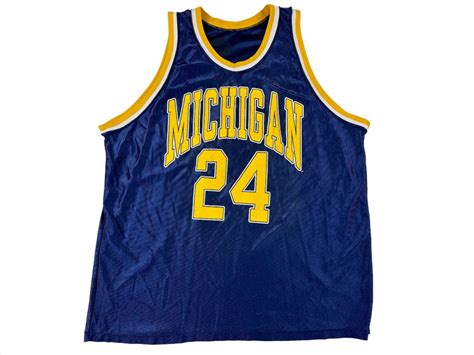 Michigan #24 Basketball Jersey – University Vintage, LLC