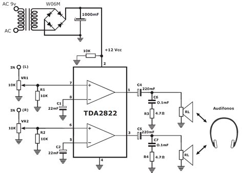 Tda2822 Amplificador De Under Repository Circuits 35976 Next Gr