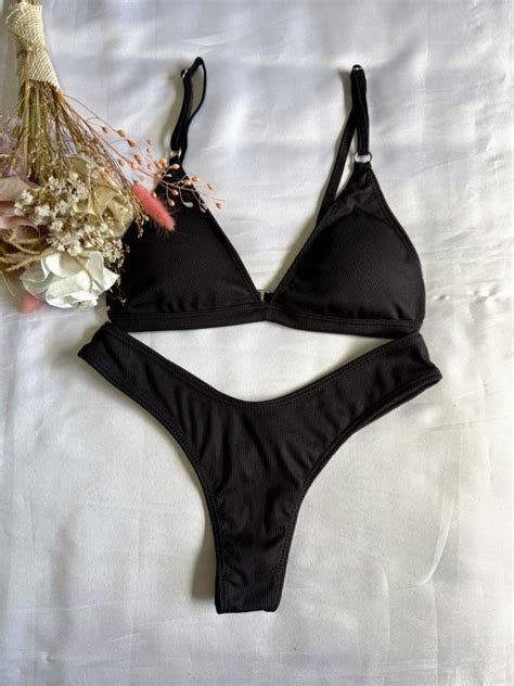 Bikini Bonita Negra Pipitas Lingerie