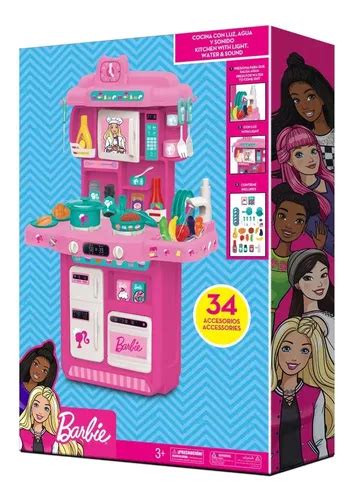 Cocina Infantil Barbie Con Luz Y Sonidos Cuotas Sin Interés