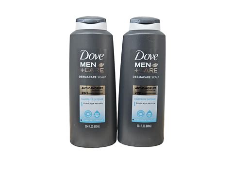 Dove Mens Care Dermacare Scalp 2 In 1 Anti Dandruff Shampoo And Conditioner 2 Pack