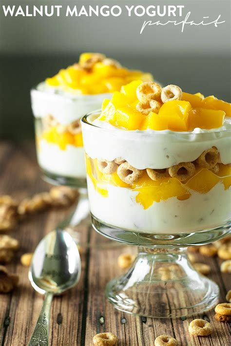 Walnut Mango Yogurt Parfait • A Simple Pantry