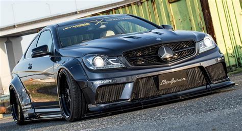 Benz C Class C Coupe Amg Black Series Style Part Carbon Wide Body Kit