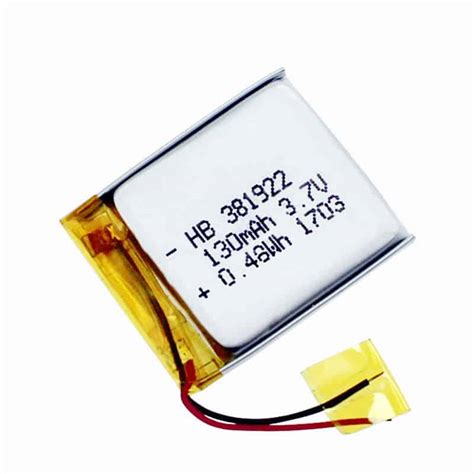 HB 103450 3 7V 1800mAh 6 66Wh Lithium Polymer Battery Hoppt Battery