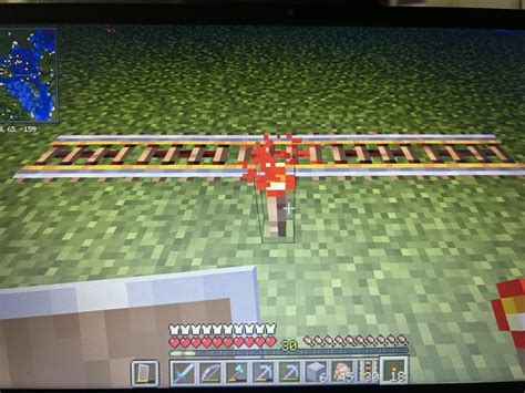 Java Only One Powered Rail Lighting Up With Redstone Torch R