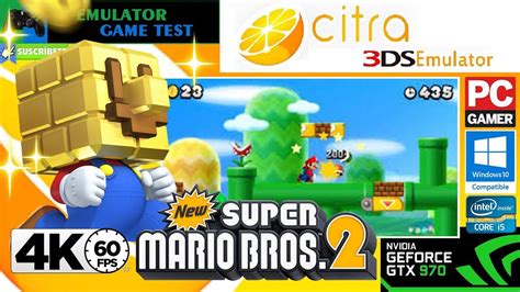 New Super Mario Bros Citra Ds Emulator Nintendo Ds Resolution K