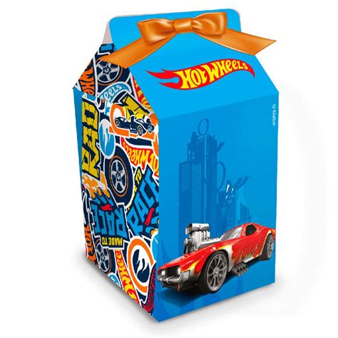 Caixa Milk Festa Hot Wheels 8 Unidades Festcolor Rizzo Embalagens Rizzo Embalagens