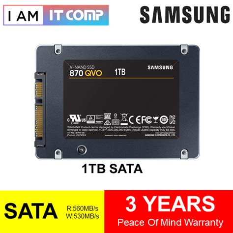 Samsung Ssd 870 Qvo 2 5 Sata 1tb 2tb V Nand Solid State Drive Up To 530 Mb S