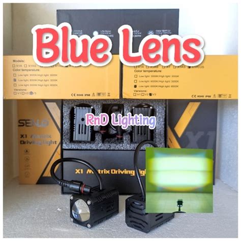 Jual Senlo X Plus Blue Lens W Premium Lampu Led Tembak Laser Matrix