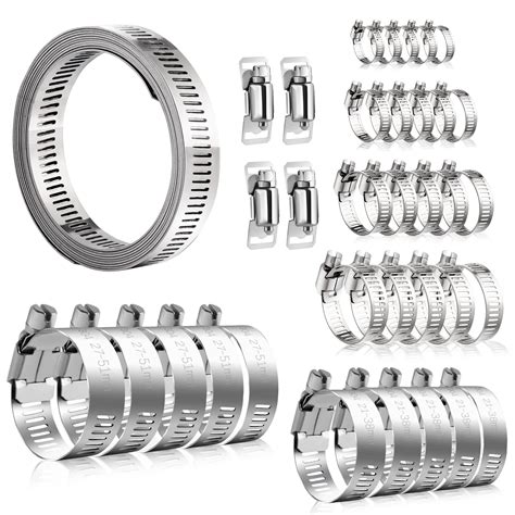 Buy Hannger Jubilee Clips Assorted 2M Large Hose Clamp With Pack Of