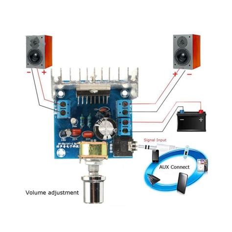 Carte amplificateur TDA 7297 12V 15w puissance Audio numérique