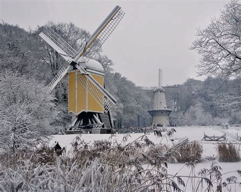 Windmills at Open Air Museum in Arnhem | Heavenly Holland