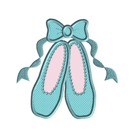 Ballet Slippers 2 Applique 3 Sizes Products SWAK Embroidery