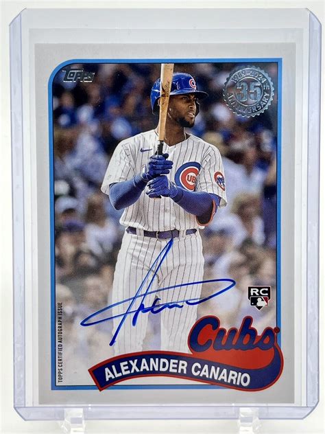 Topps Series Alexander Canario Autograph Rookie Auto Cubs