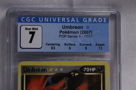 2007 Pokemon Pop Series 5 Gold Star Umbreon 17 Cgc 7 Near Mint Ebay