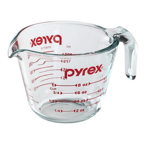 Pyrex Red And Clear Measuring Cup 1118443 The Home Depot