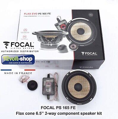 FOCAL PS 165 FE Flax cone 6.5’’ 2-way component speaker kit; 70W RMS ...