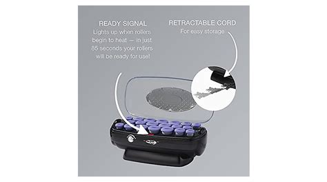 INFINITIPRO BY CONAIR Ceramic Flocked Hot Roller Set With Cord Reel And Hair Rollers The