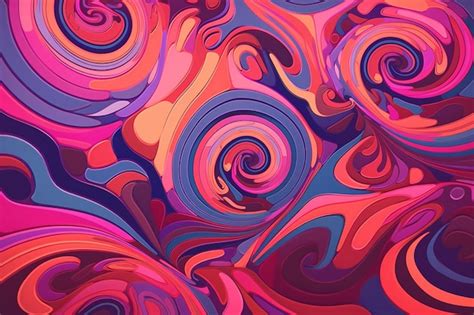 Premium Photo A Psychedelic Vortex Of Swirling Purple And Pink