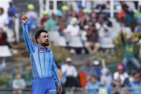 Rashid Khan Celebrates A Wicket