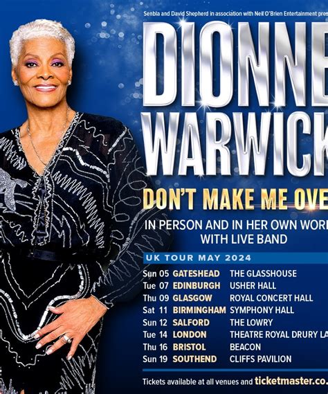 Dionne Warwick - Don't Make Me Over UK Tour - 05 May 2024 - The ...