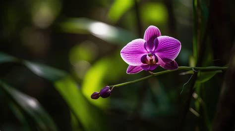 A purple orchid flower