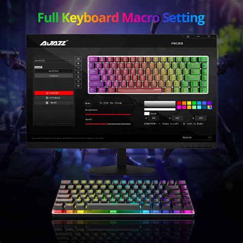 AJAZZ AK33 Mechanical Gaming Keyboard Wired 19 RGB Lighting Modes 82