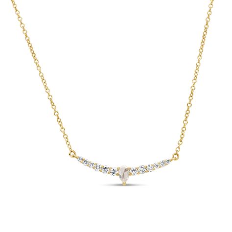 Dilamani Jewelry Rose Cut Diamond Pendant Necklace