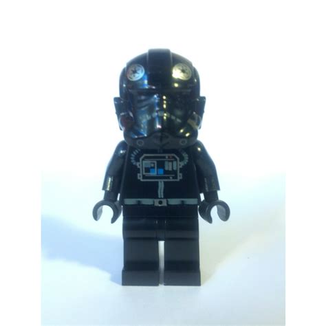 Lego Tie Fighter Pilot With Black Head And Tie Defender Markings