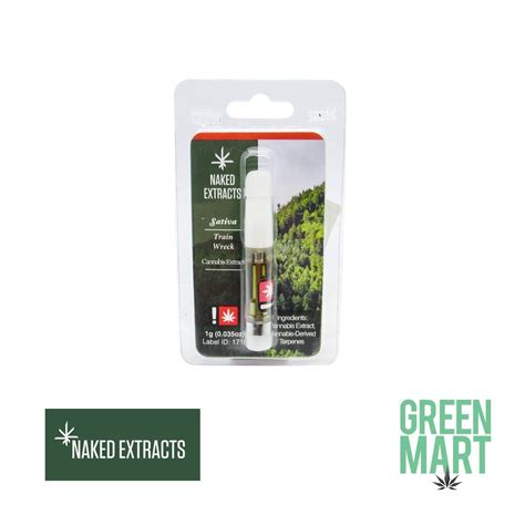 Naked Extracts Cartridges Trainwreck Green Mart Beaverton