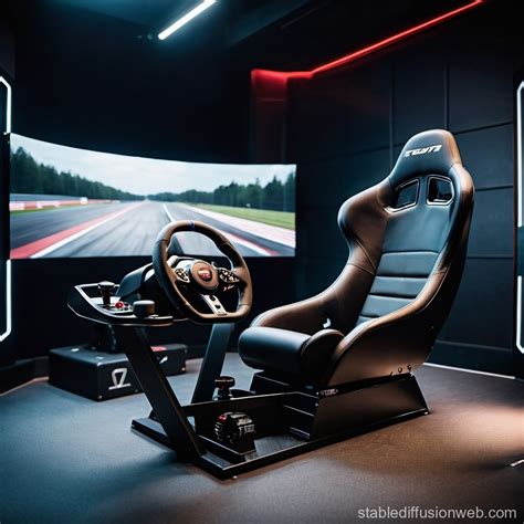 Realistic Racing Simulator Setup Stable Diffusion Online