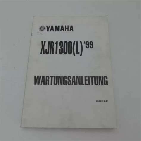 Original Yamaha Xjr Werkstatthandbuch Reparaturanleitung Handbuch