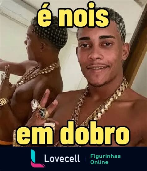 Figurinha MC POZE MEMES é nois em dobro para WhatsApp Lovecell