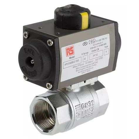 Buy RS PRO Ball Type Pneumatic Actuated Valve BSP 1 1 4in 40 Bar