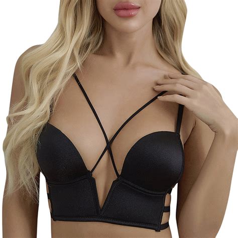 Caicj Sexy Lingerie For Women Adjustable Sexy Bra Women S Ring Latex