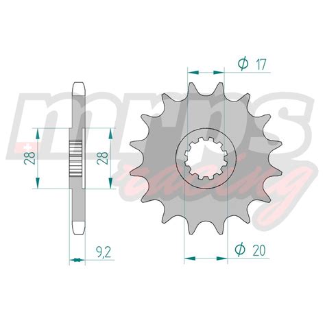 Pignon Afam Acier Type Pas Dents Mrps Racing Gen Ve