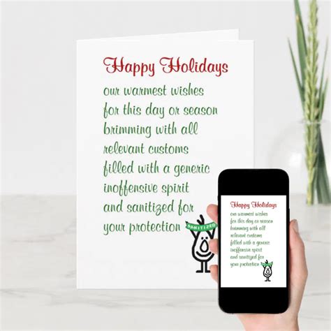 Happy Holidays - a funny holiday greetings card | Zazzle