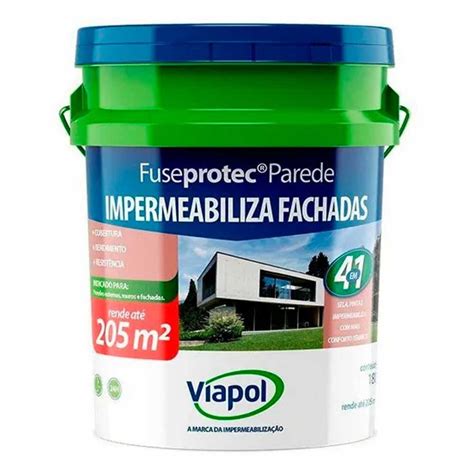 Impermeabilizante Fuseprotec Branco Balde 19Kg Viapol