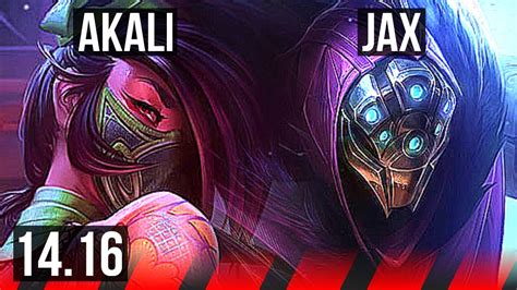 Akali Vs Jax Top Solo Kills Games Na Master