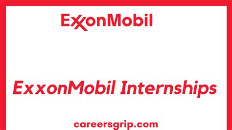 Exxonmobil Internship Apply Now Careers Grip