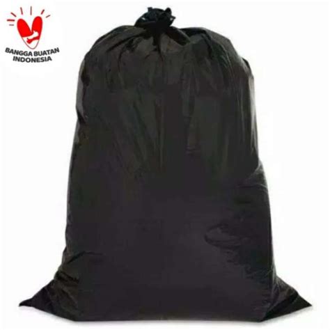 Jual KANTONG SAMPAH PLASTIK HITAM UK 50 75 PLASTIK TEMPAT SAMPAH TRASH