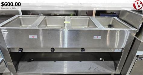 Advance Tabco SW 4E 240 BS Four Pan Electric Hot Food Table With Enclosed Base Bismarck ND