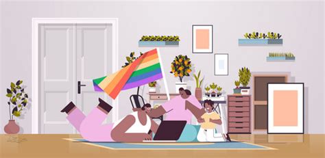 Lesbian Cartoon Mother Vector Images Over