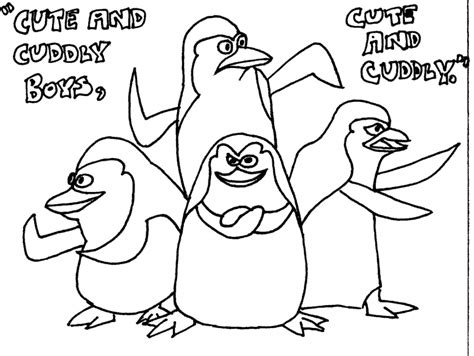 Madagascar Penguins Of Madagascar Coloring Pages Print Color Craft