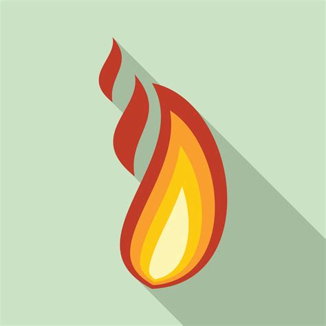 Fire Flame Blaze Icon Flat Style 14695005 Vector Art At Vecteezy