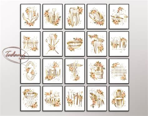 20 Dental Art, Tooth Anatomy Art, Dental Clinic Decor, Dentistry Poster ...